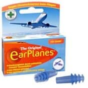 EarPlanes earplugs package with airplane image.