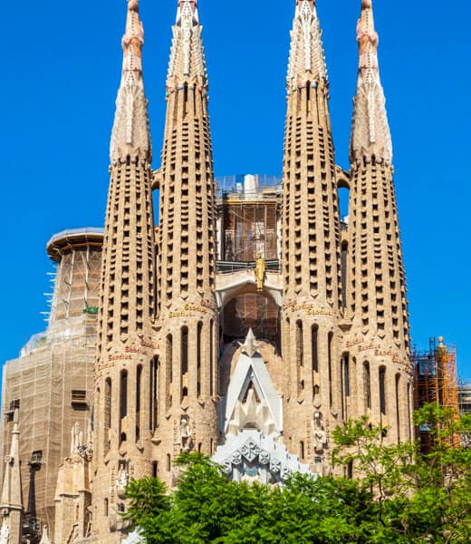 In Barcelona, cruise passengers disembark to explore such awe-inspiring sights as Antoni Saudi’s Sagrada Familia cathedral. Photo by eye35.pix/Alamy Stock Photo